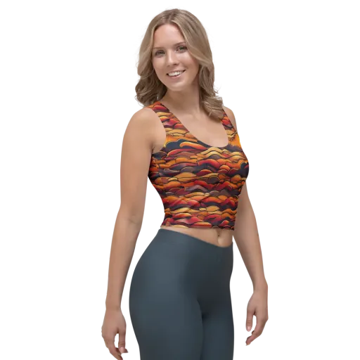Molten Horizon on a Crop Top
