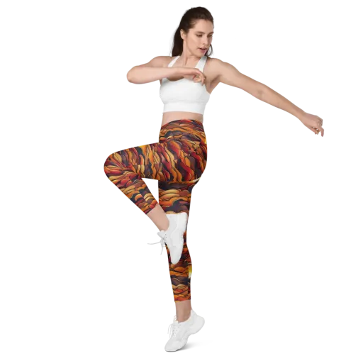Molten Horizon on a Leggings with Pockets