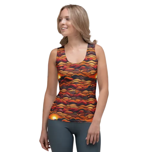 Molten Horizon on a Women's Tank Top