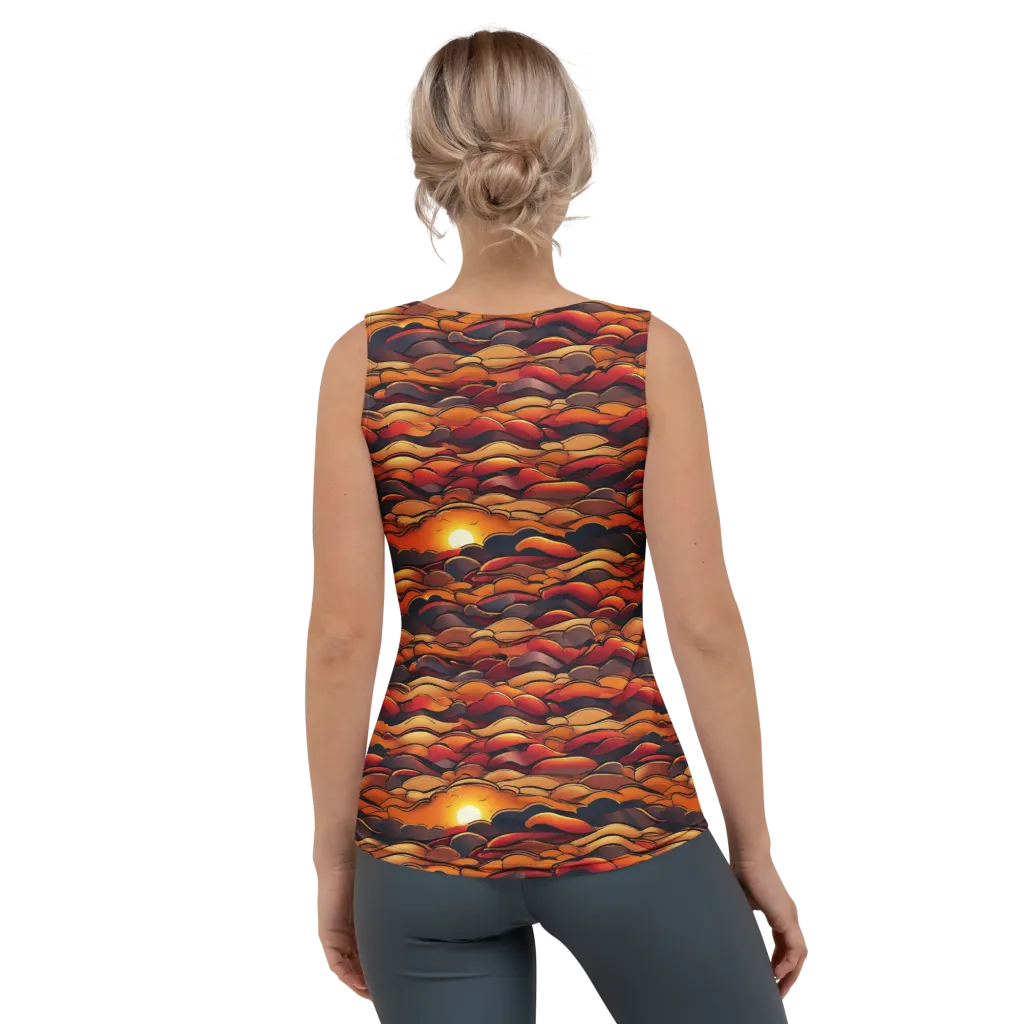 Molten Horizon on Women's Tank Top — Back