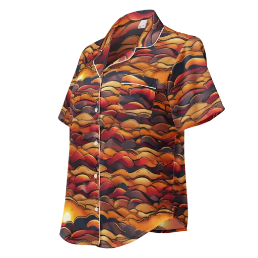 Molten Horizon on a Women's Short Sleeve Pajama Top