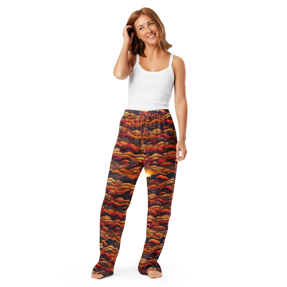 Molten Horizon on Women's Pajama Pants — Front