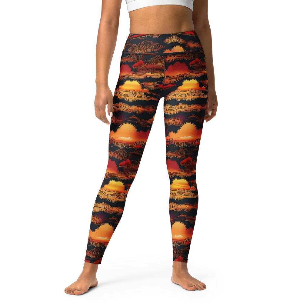 Ember Cloudline on Yoga Leggings — Front