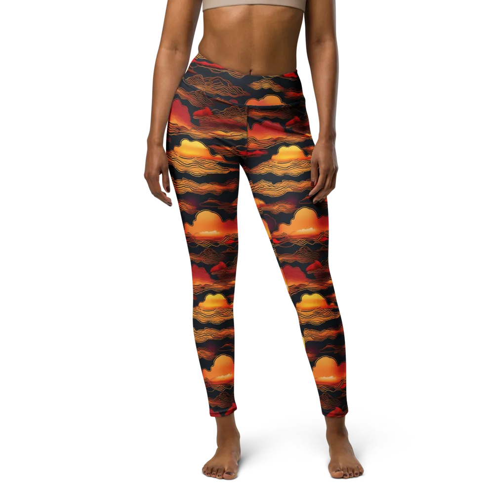 Ember Cloudline on Yoga Leggings — Front