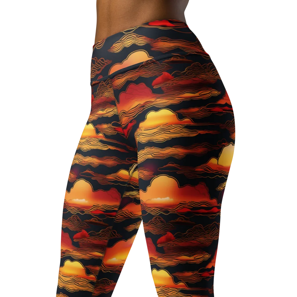 Ember Cloudline on Yoga Leggings — Left Front