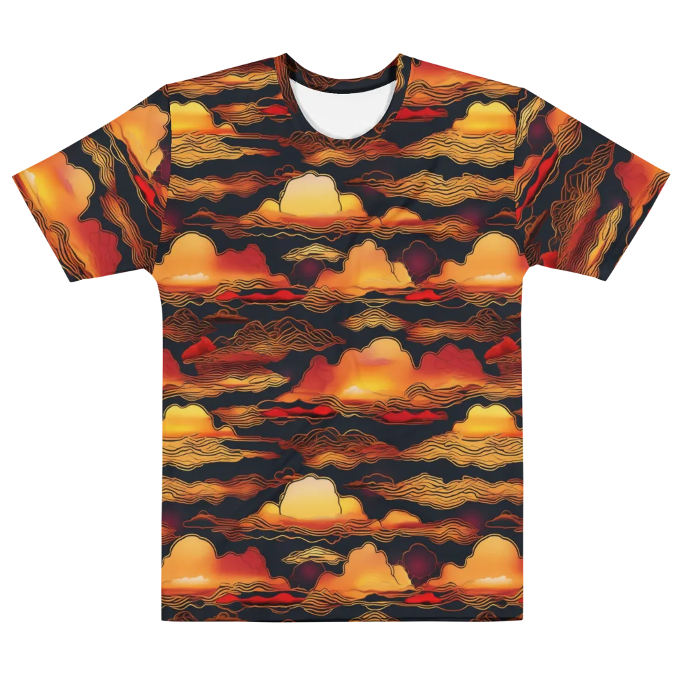 Ember Cloudline on Men's Cotton Crew Neck T-Shirt — Front
