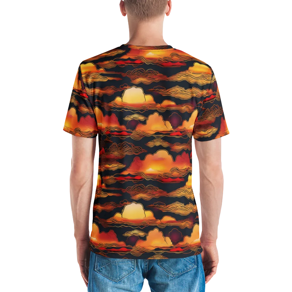 Ember Cloudline on Men's Crew Neck T-Shirt — Back