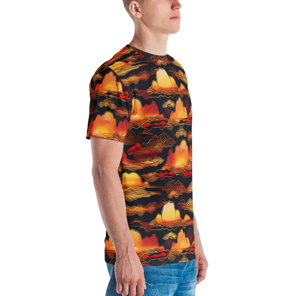 Ember Cloudline on Men's Crew Neck T-Shirt — Right