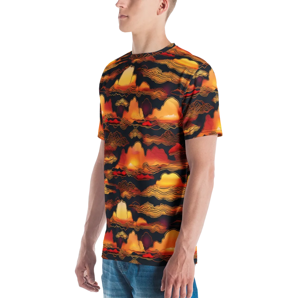Ember Cloudline on Men's Crew Neck T-Shirt — Left