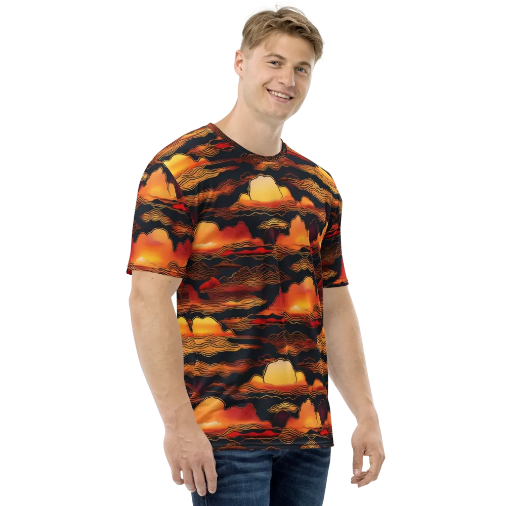 Ember Cloudline on Men's Crew Neck T-Shirt — Right