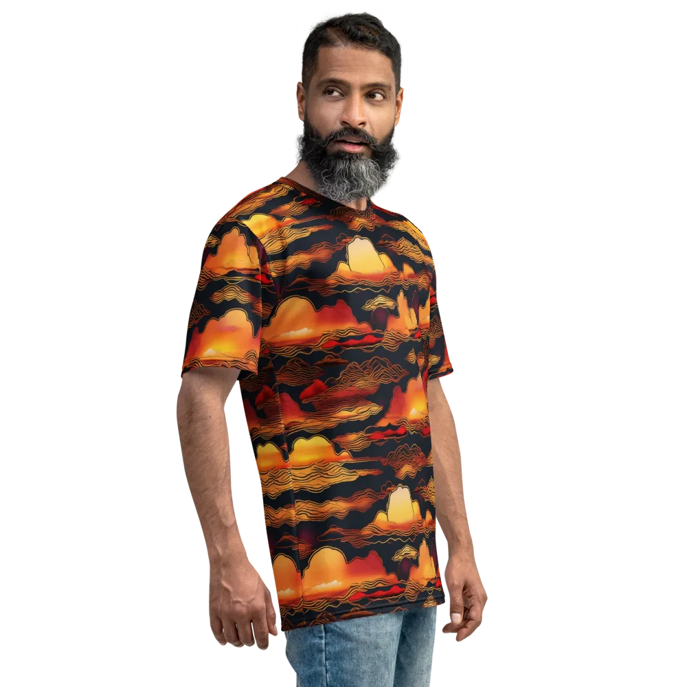 Ember Cloudline on Men's Crew Neck T-Shirt — Right