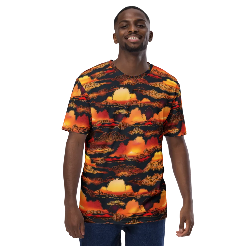 Ember Cloudline on Men's Crew Neck T-Shirt — Front