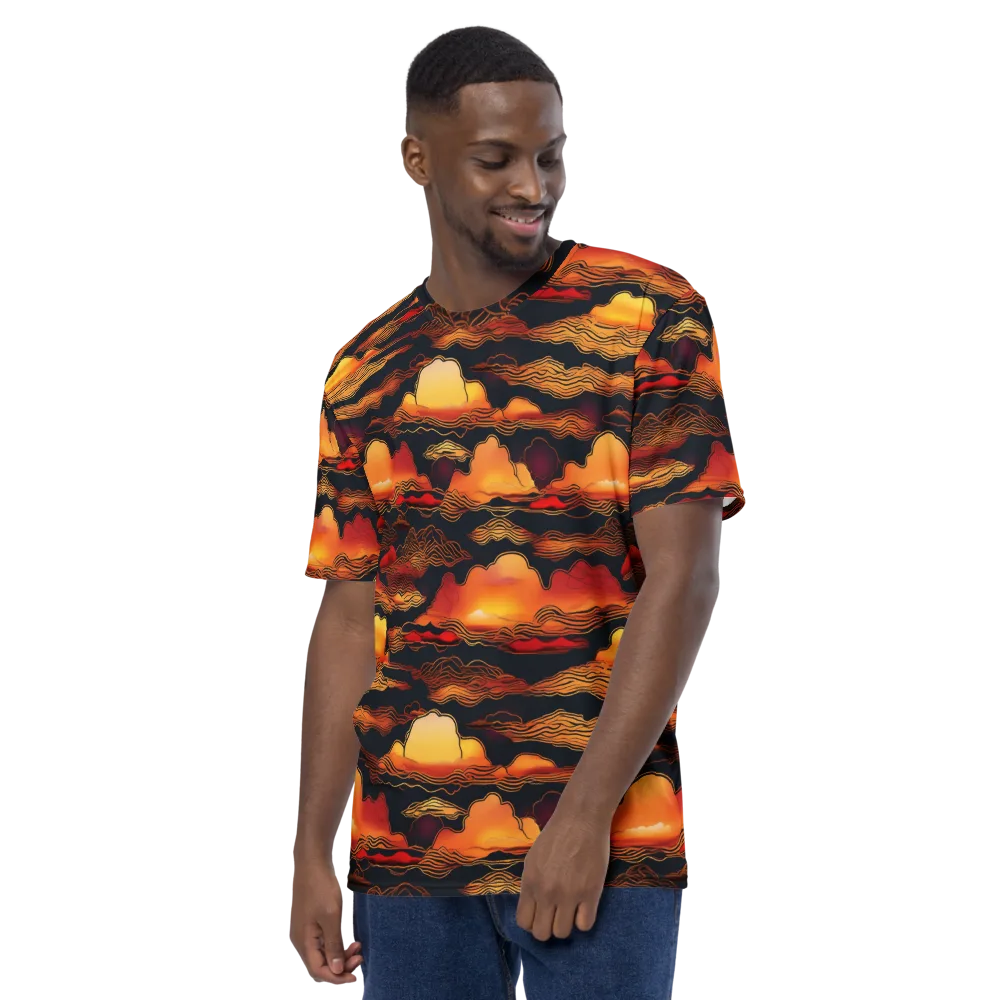 Ember Cloudline on Men's Crew Neck T-Shirt — Left