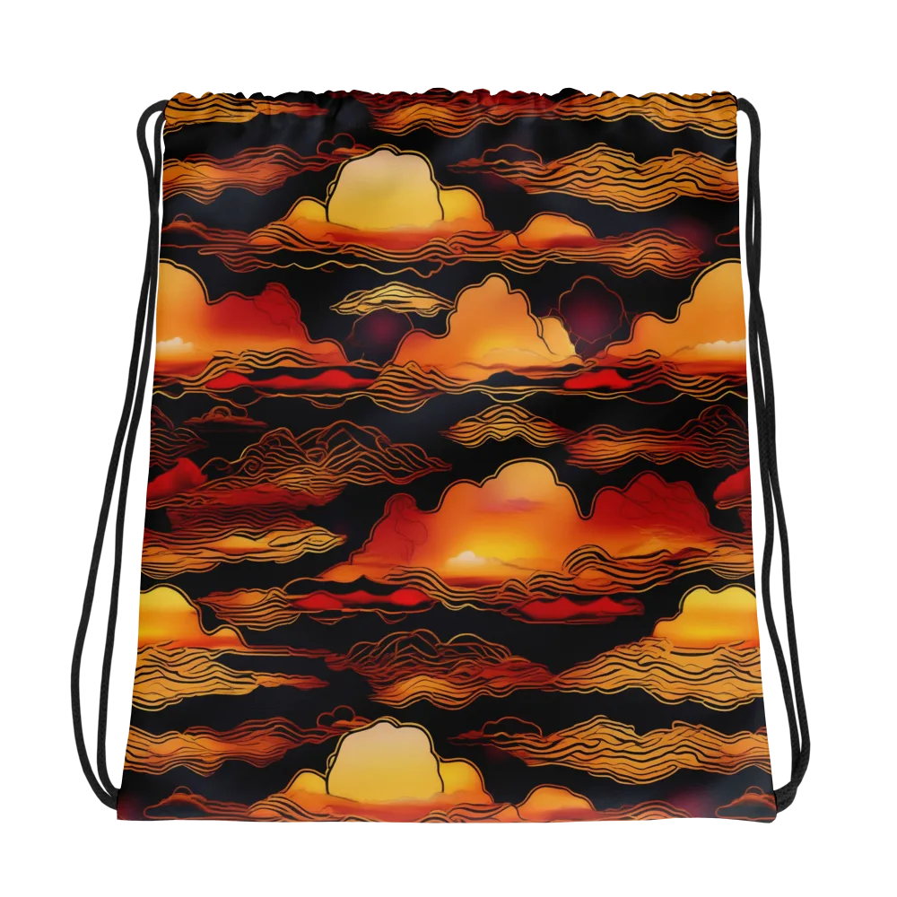 Ember Cloudline on Drawstring Bag — Photo