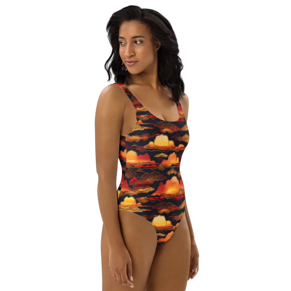 Ember Cloudline on One-Piece Swimsuit — Right