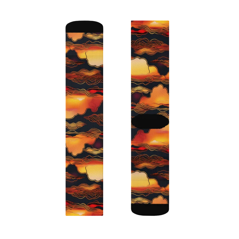 Ember Cloudline on Socks — Right Sock