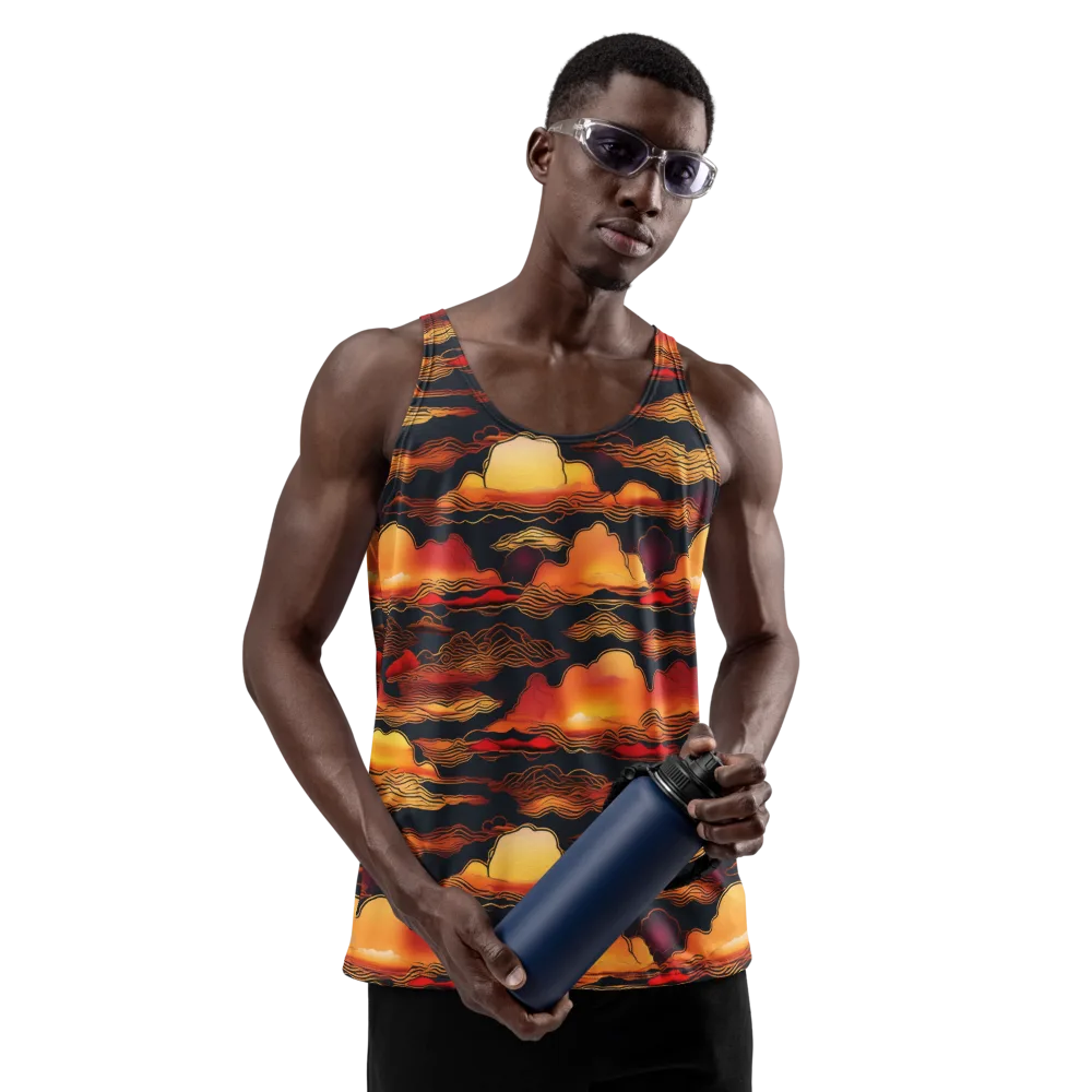Ember Cloudline on Men's Tank Top — Front