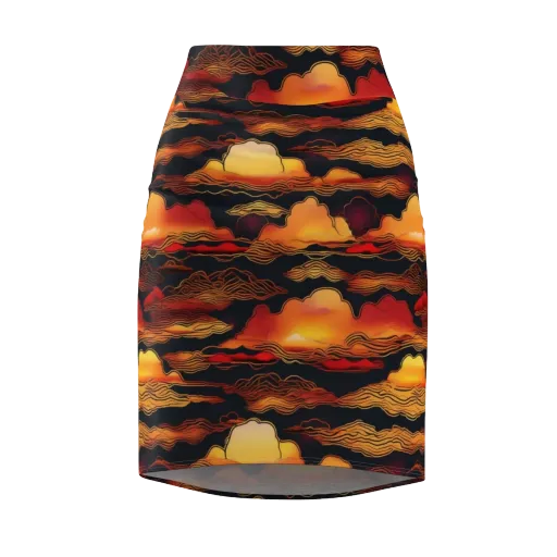 Ember Cloudline on a Pencil Skirt