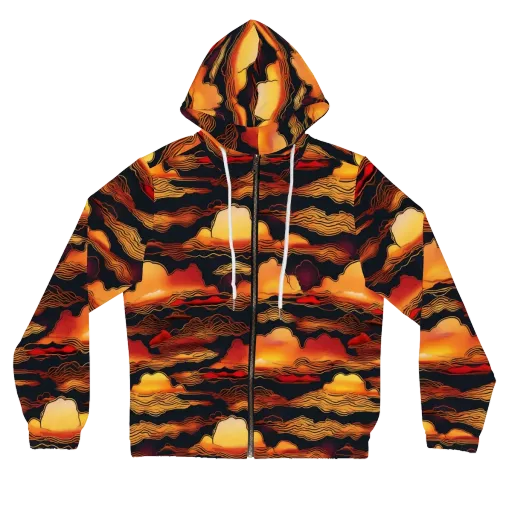 Ember Cloudline on a Women's Full-Zip Hoodie