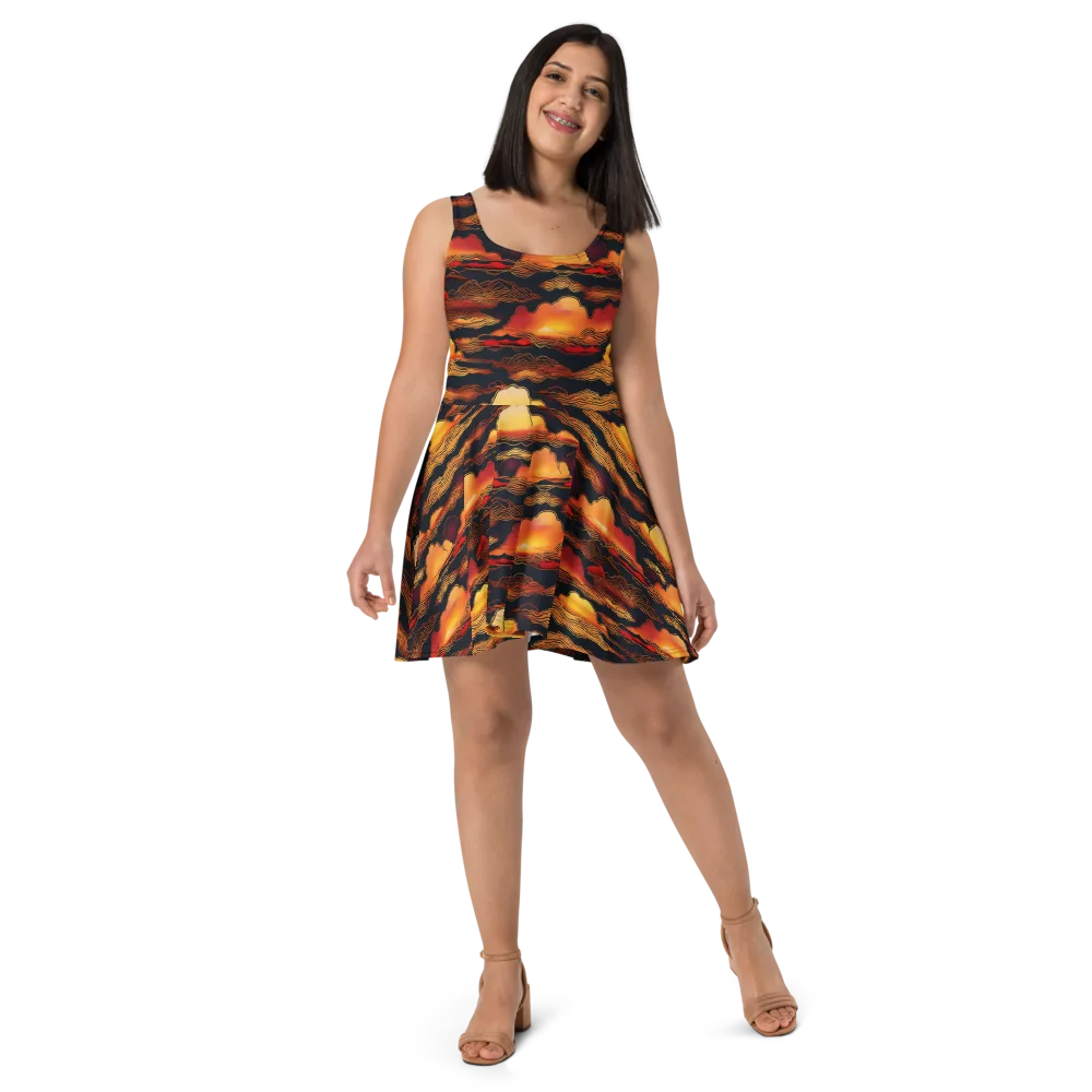 Ember Cloudline on Skater Dress — Front
