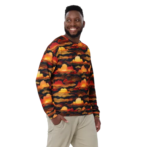 Ember Cloudline on a Sweatshirt