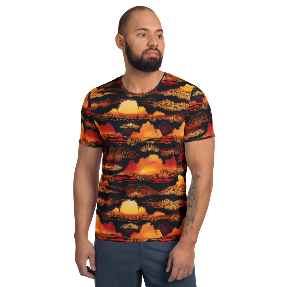 Ember Cloudline on Men's Athletic T-Shirt — Front