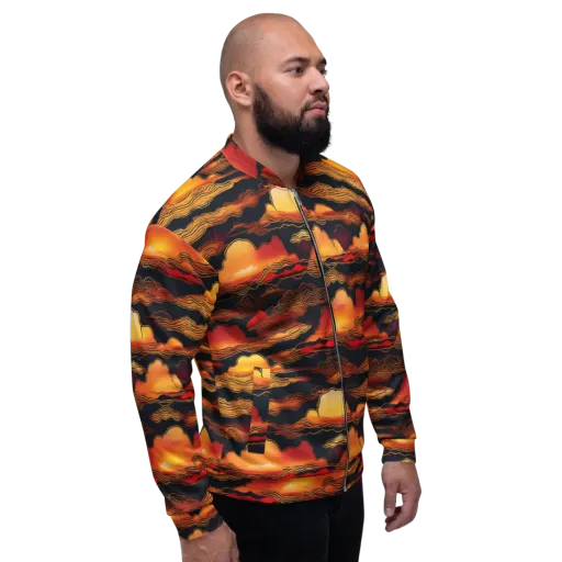 Ember Cloudline on a Bomber Jacket