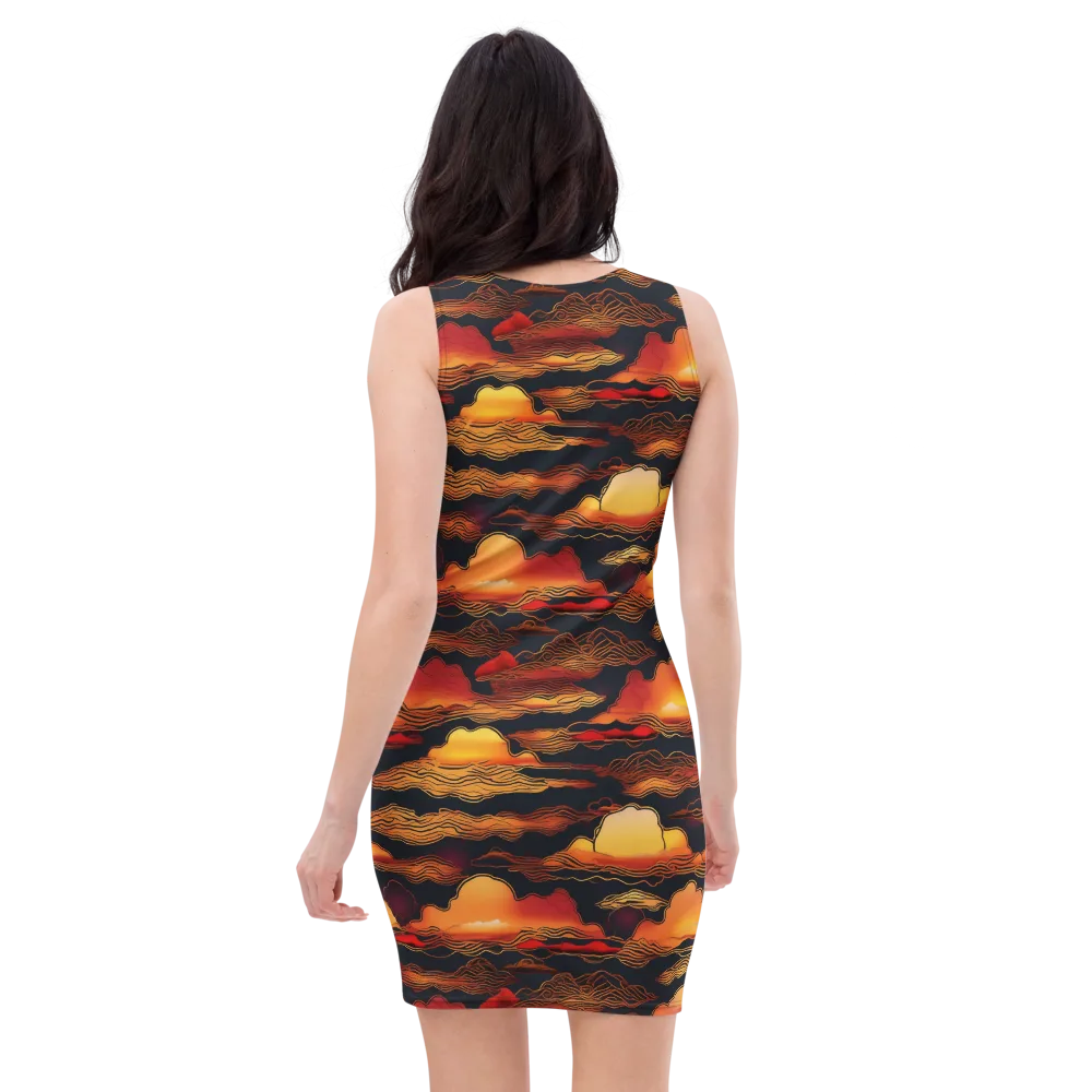 Ember Cloudline on Bodycon Dress — Back