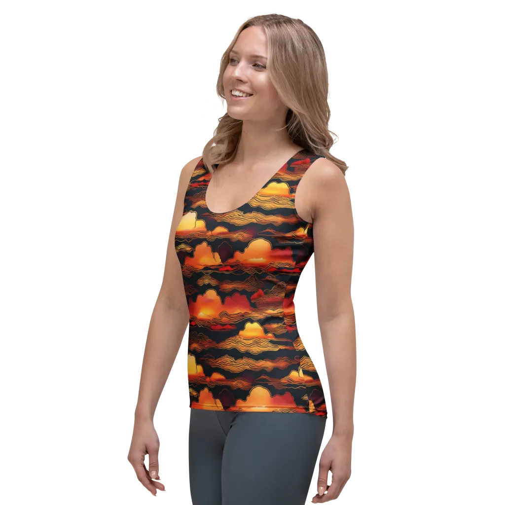 Ember Cloudline on Women's Tank Top — Left Front