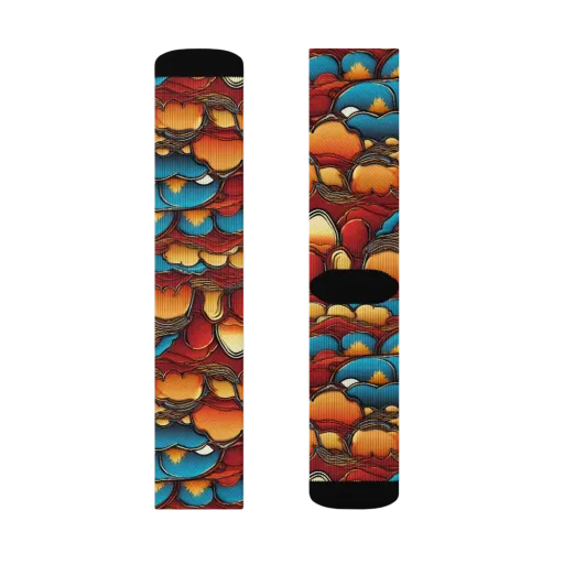 Sunset Topography on a Socks
