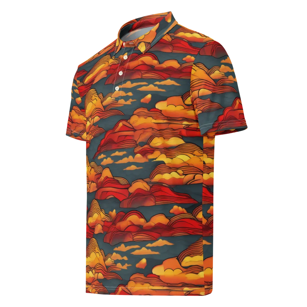 Inferno Weather on Men's Slim Fit Polo Shirt — Left Front