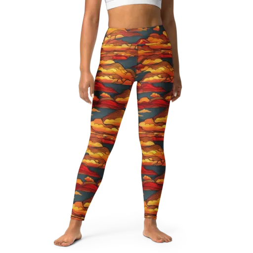 Inferno Weather on a Yoga Leggings