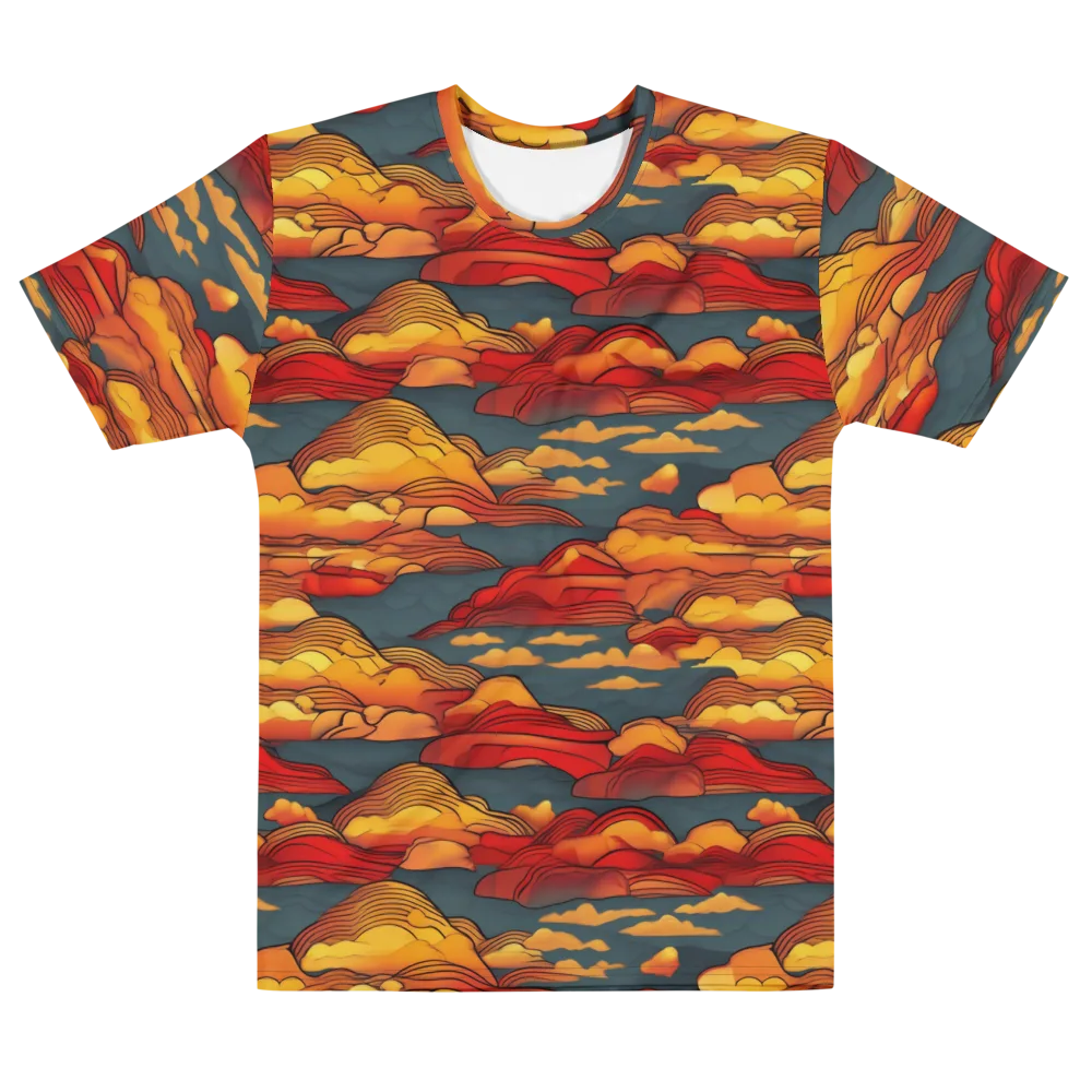 Inferno Weather on Men's Cotton Crew Neck T-Shirt — Front