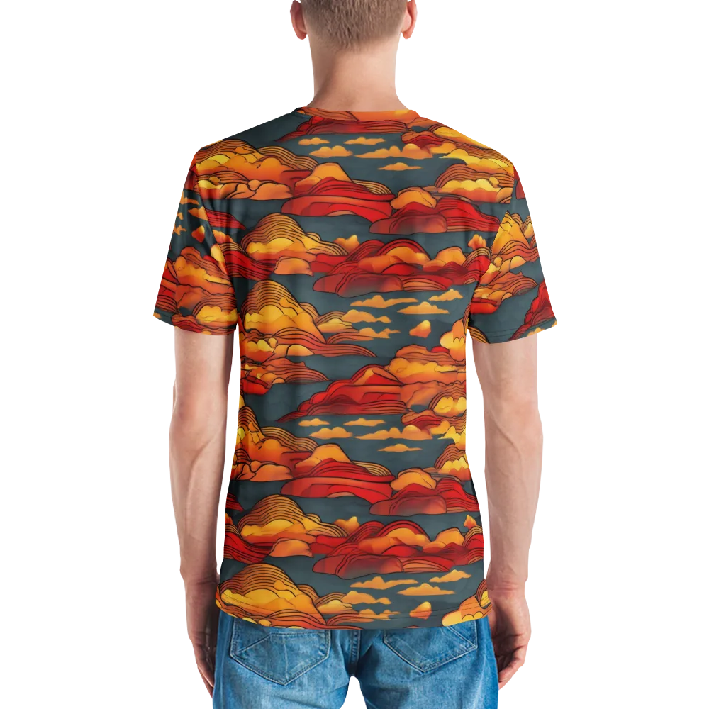 Inferno Weather on Men's Crew Neck T-Shirt — Back