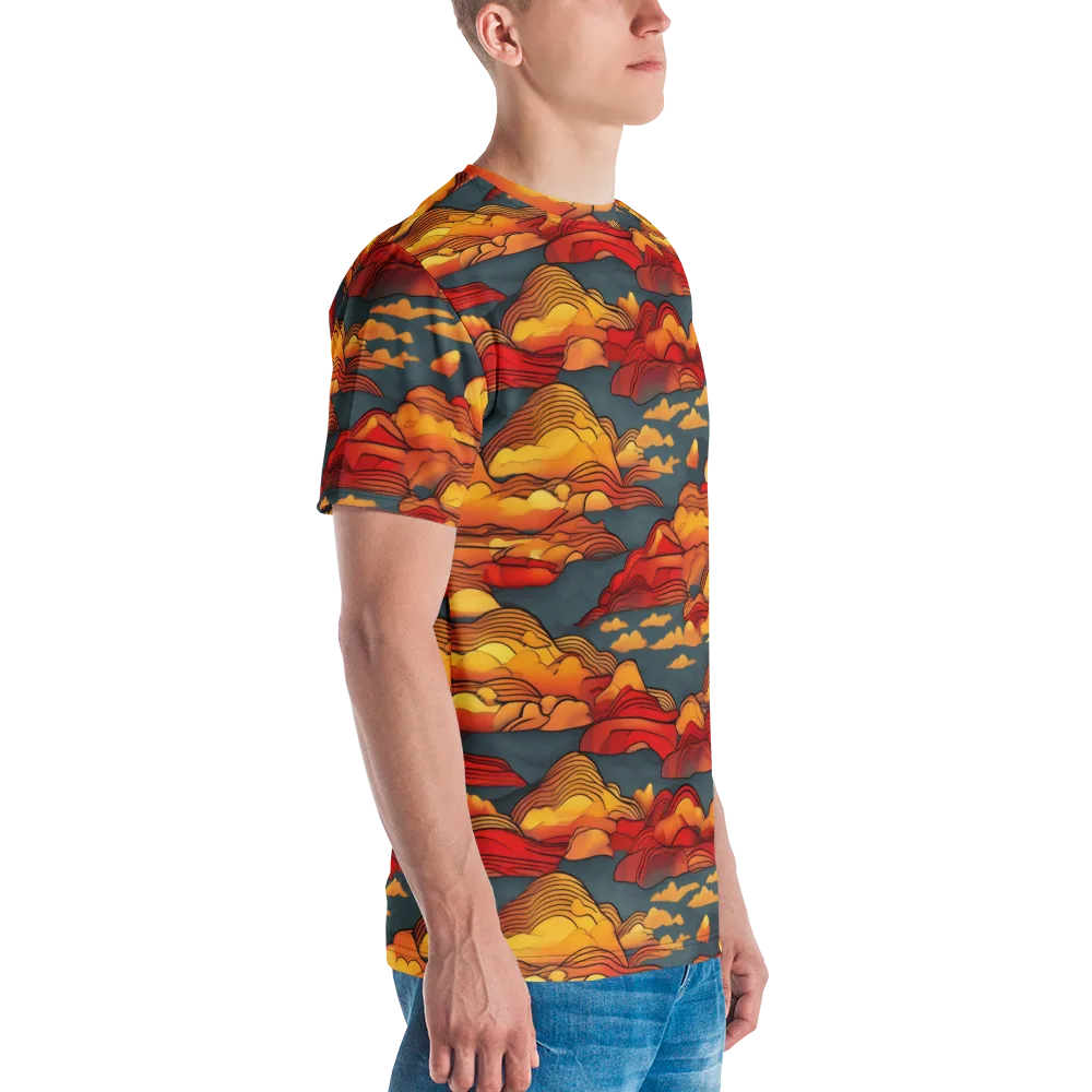 Inferno Weather on Men's Crew Neck T-Shirt — Right
