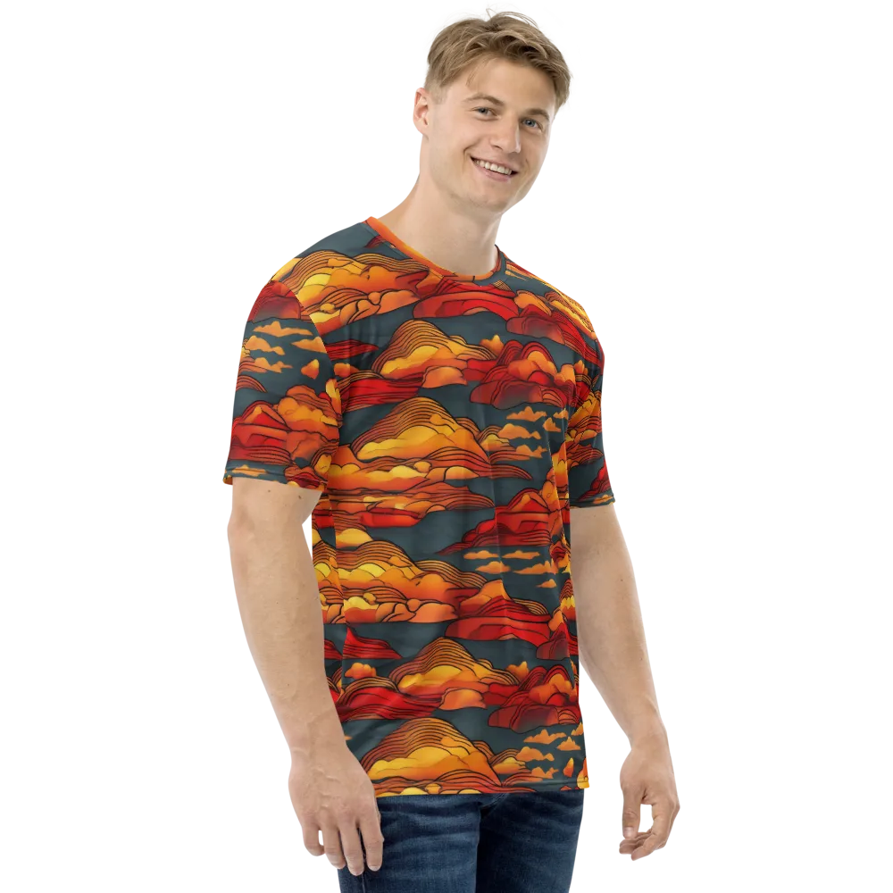Inferno Weather on Men's Crew Neck T-Shirt — Right