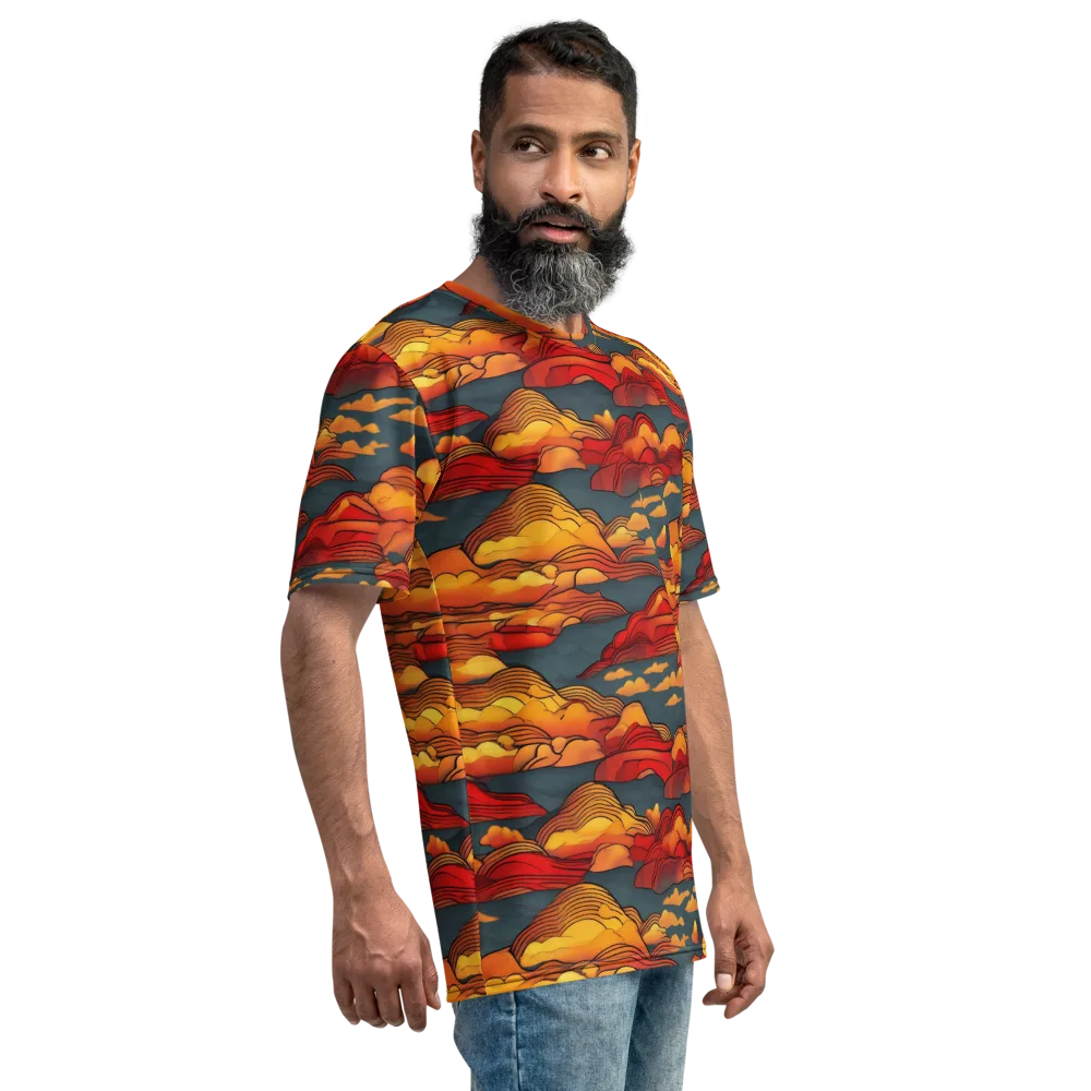 Inferno Weather on Men's Crew Neck T-Shirt — Right