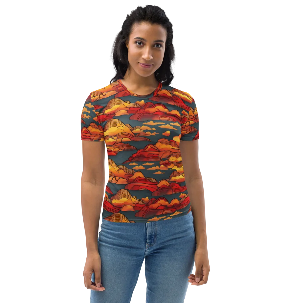 Inferno Weather on Women's Crew Neck T-Shirt — Front