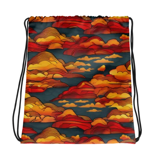 Inferno Weather on a Drawstring Bag