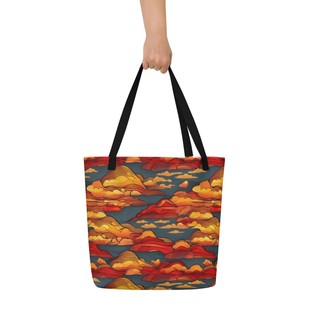 Inferno Weather on Large Tote Bag W/ Pocket — Front