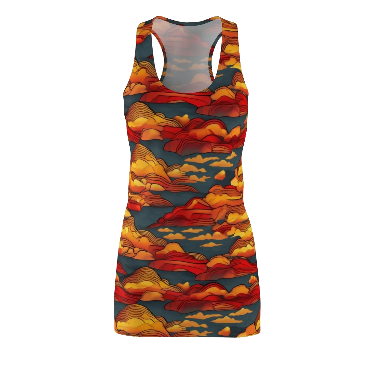 Inferno Weather on Racerback Dress — Front
