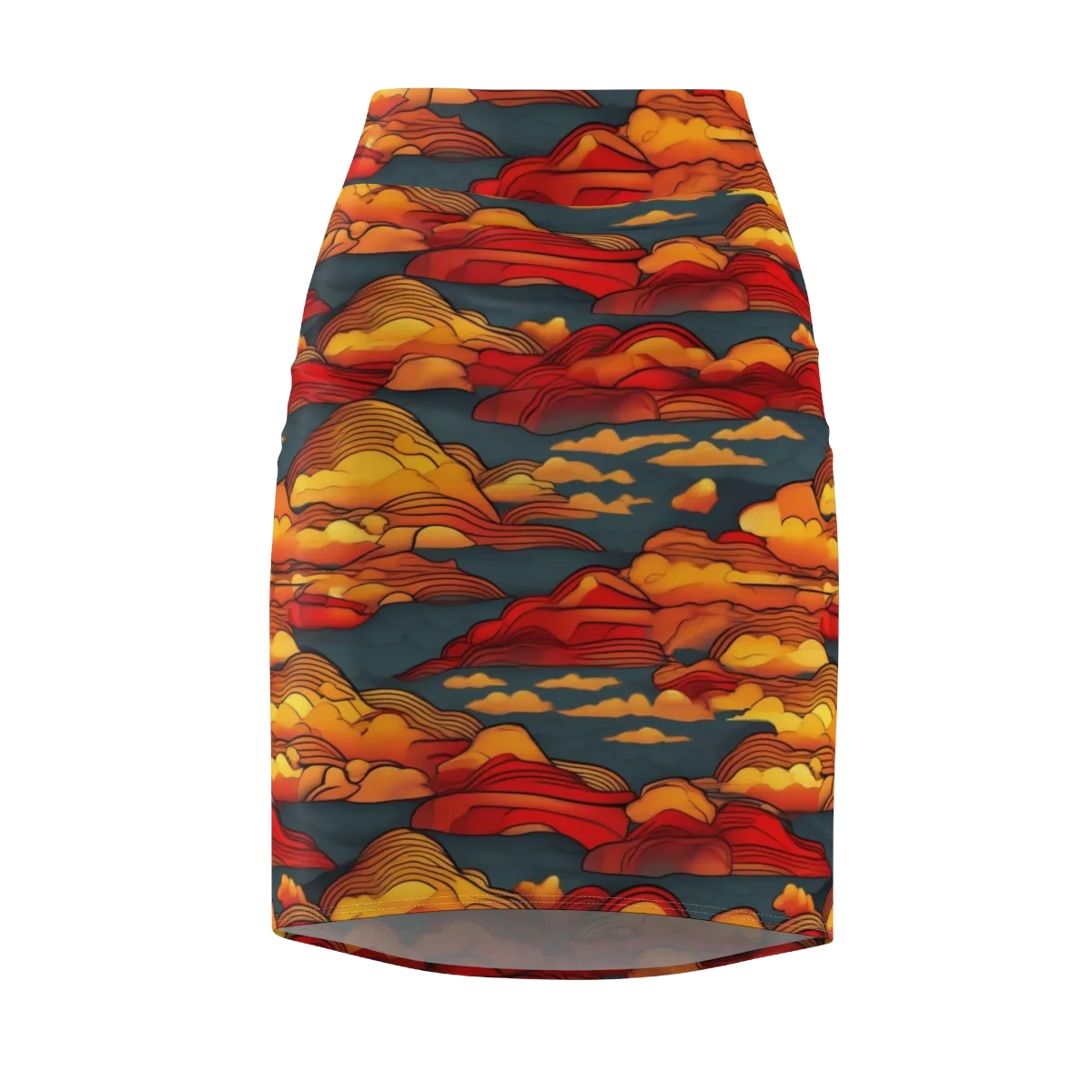 Inferno Weather on Pencil Skirt — Front