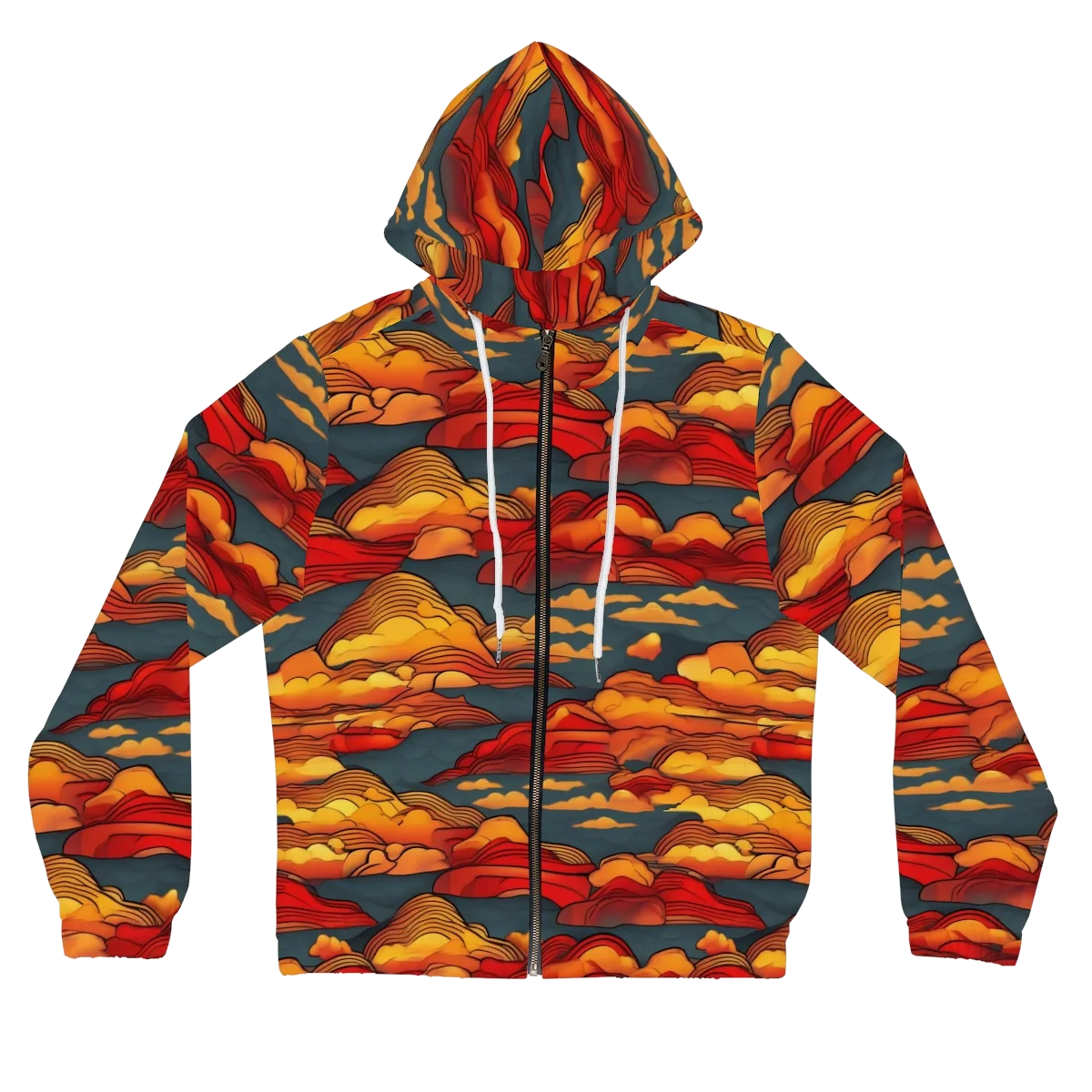 Inferno Weather on Women's Full-Zip Hoodie — Front
