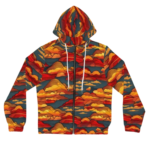 Inferno Weather on a Women's Full-Zip Hoodie
