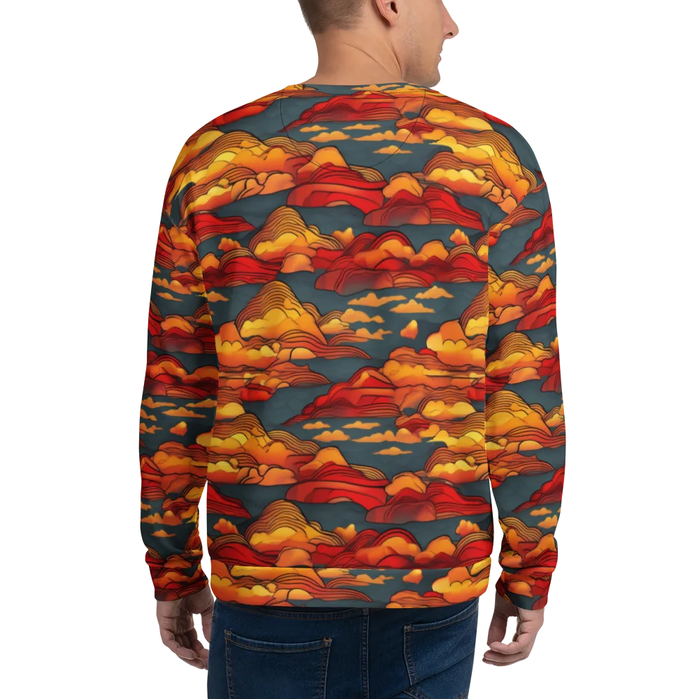 Inferno Weather on Sweatshirt — Back