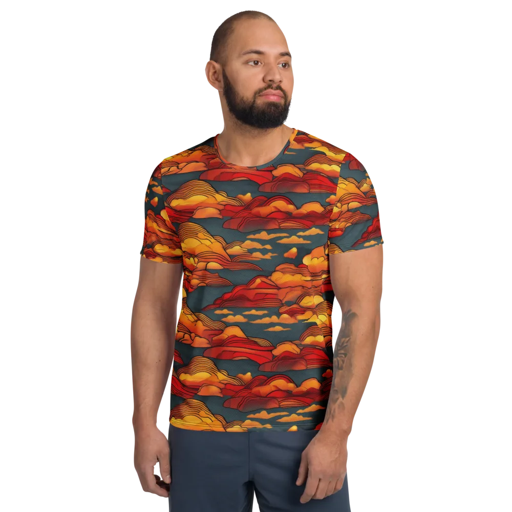 Inferno Weather on Men's Athletic T-Shirt — Front