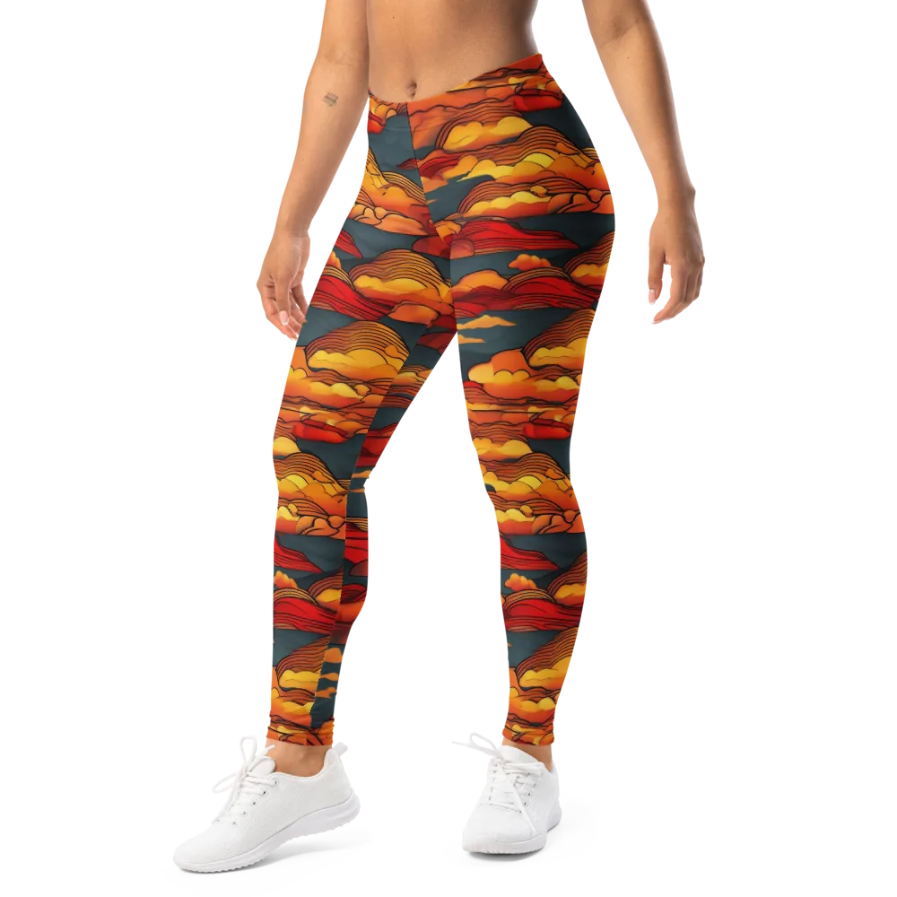 Inferno Weather on Leggings — Left Front