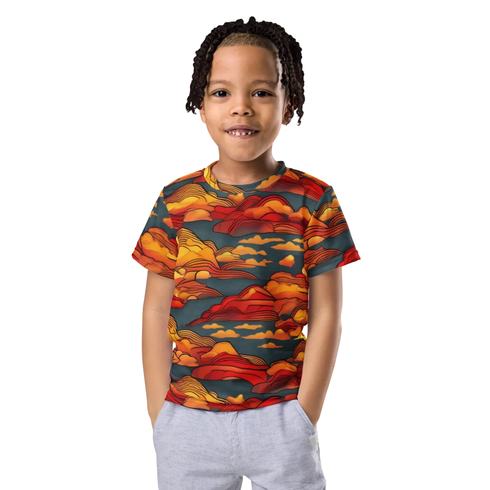 Inferno Weather on Kids Crew Neck T-Shirt — Front