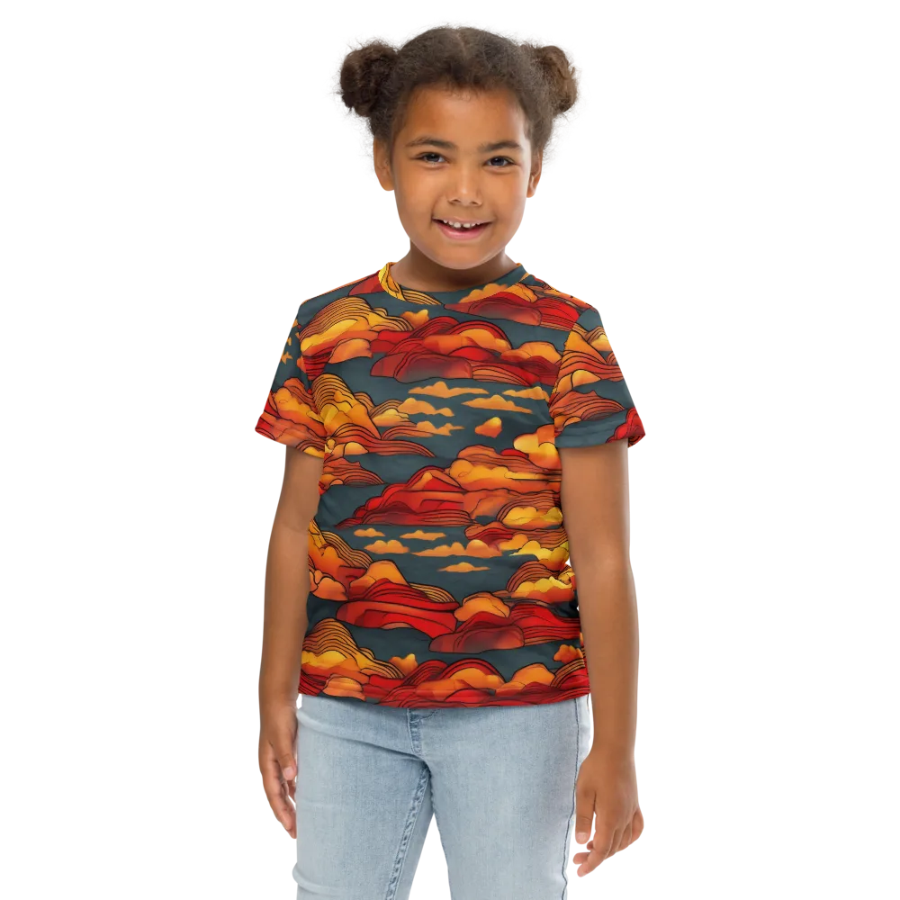 Inferno Weather on Kids Crew Neck T-Shirt — Front