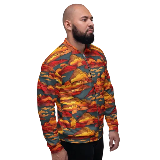 Inferno Weather on a Bomber Jacket